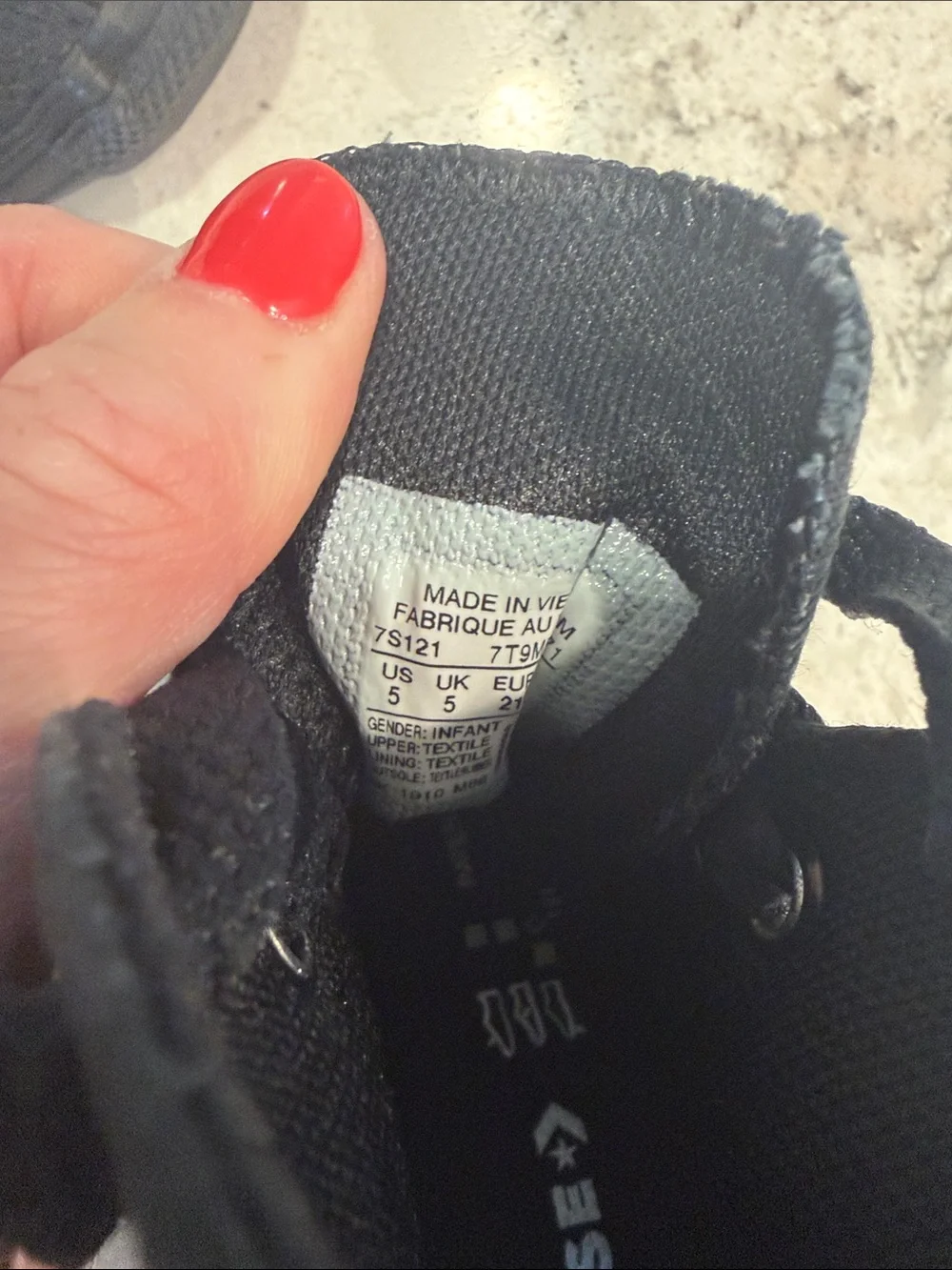 Converse Kids Black High-Top Canvas Sneakers